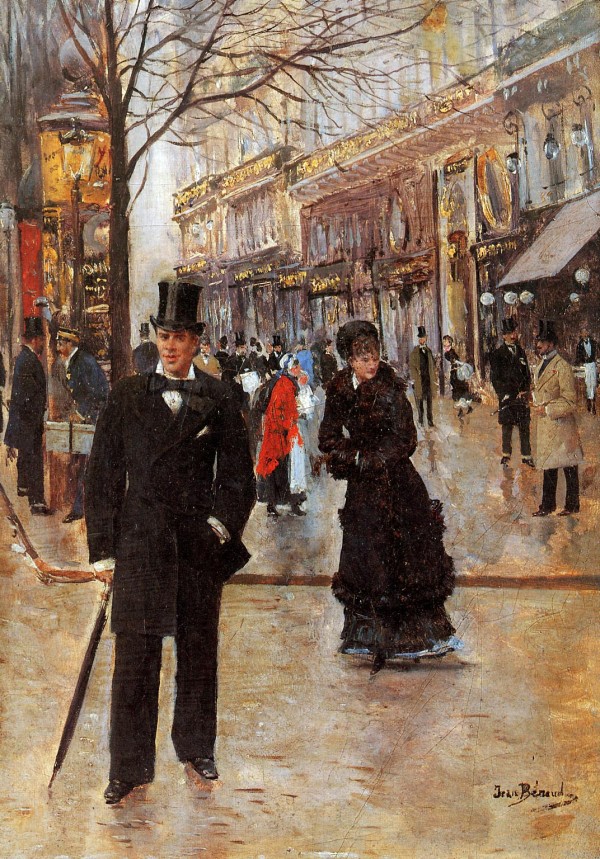 On the boulevard Sun by Jean Beraud
